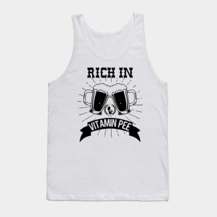 Beer is Rich in Vitamin Pee - Beer Humour Tank Top